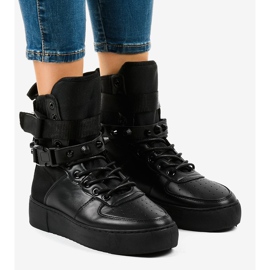 Mustat litteät lenkkarit Y-025H 1