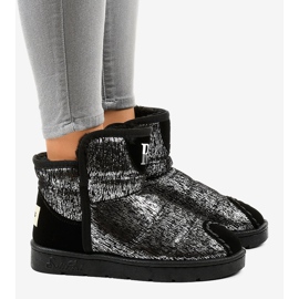 Hopeiset eskimo-saappaat, joissa on emu FC232-19 harmaa 2