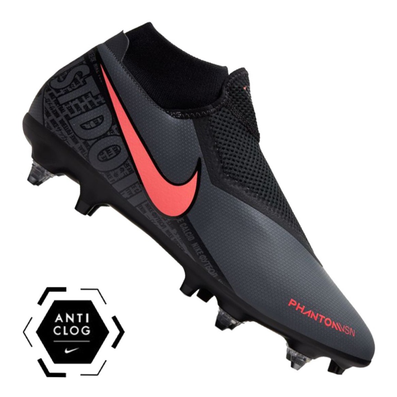 Nike Phantom Vsn Academy Df SG-Pro Ac M BQ8845-080 jalkapallokengät sininen musta 1