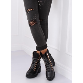 Mustat naisten saappaat musta HE110 Musta 2