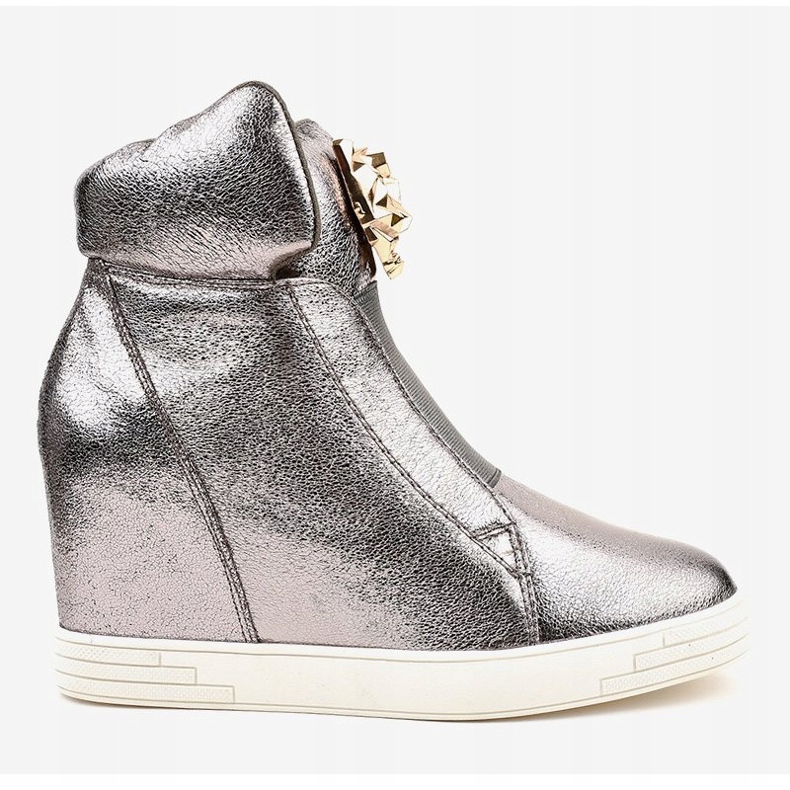 Hopeiset lenkkarit jaguar KLS-105-4 kiilakorolla harmaa 2