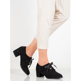 SHELOVET Sidotut pumput pilariin musta 1