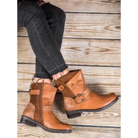 Super Me Saappaat koristeellisella soljella ruskea 1