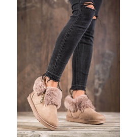 Kylie Matala Mukluki turkiksella ruskea 2