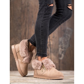 Kylie Matala Mukluki turkiksella ruskea 1