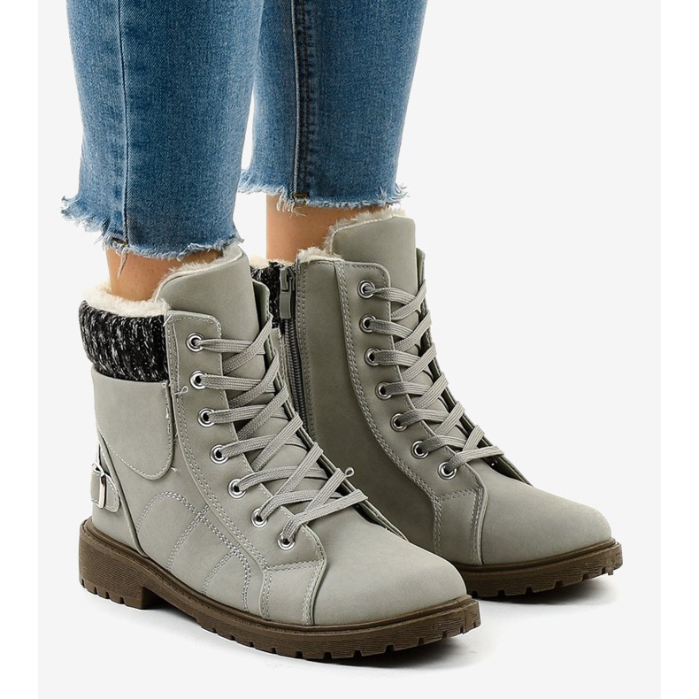 Harmaat eristetyt vaelluskengät NR02-4 1