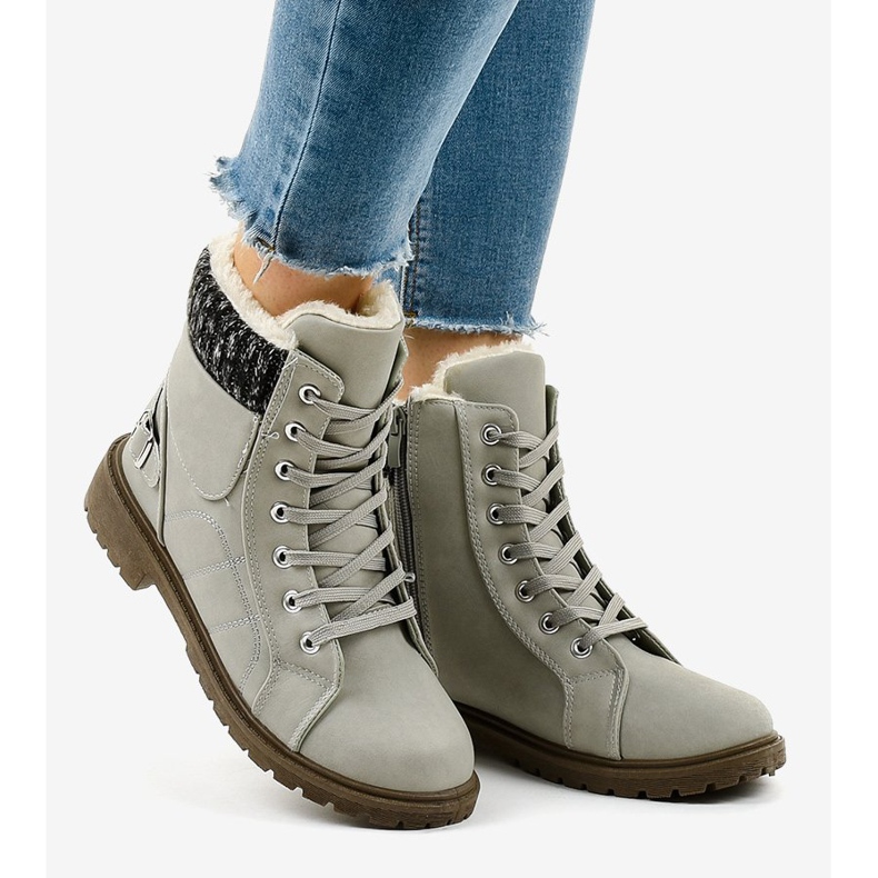 Harmaat eristetyt vaelluskengät NR02-4 2