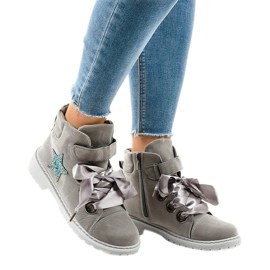 Harmaat vaelluskengät tähdellä TL51-3 2