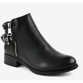 Mustat litteät Jodhpur -saappaat KA525SL 1