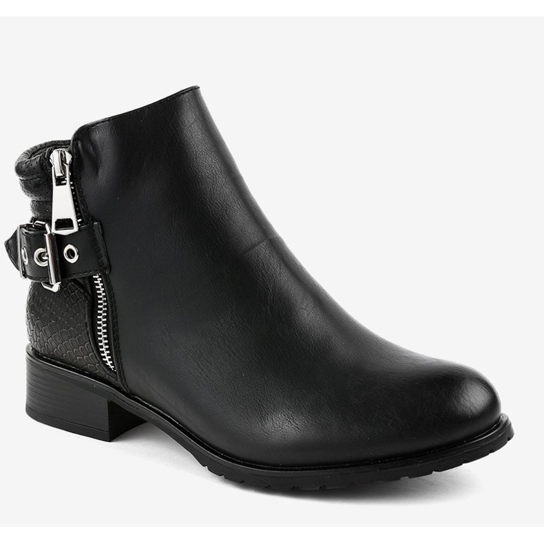 Mustat litteät Jodhpur -saappaat KA525SL 1