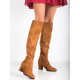 Clowse Korkeat mokkanahkakengät ruskea 2