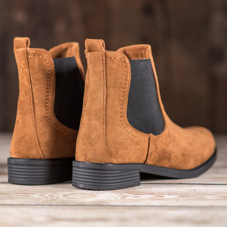 Ideal Shoes Rennot Chelsea -saappaat ruskea 1