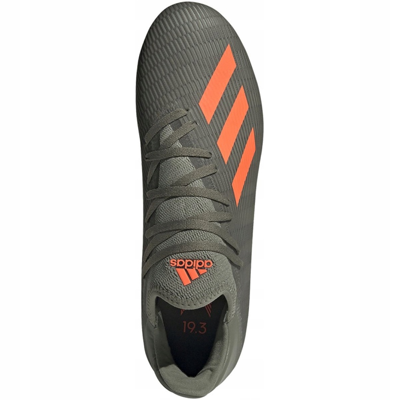 Adidas X 19.3 Fg M EF8365 jalkapallokengät vihreä harmaa 1