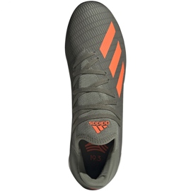 Adidas X 19.3 Tf M EF8366 jalkapallokengät vihreä harmaa 1