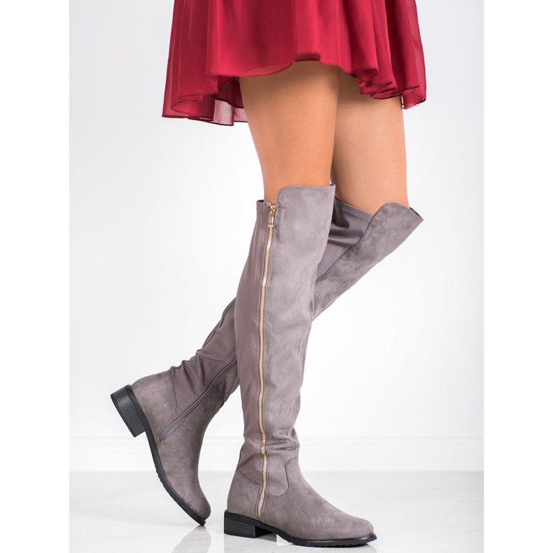 Seastar Harmaat saappaat vetoketjulla 1