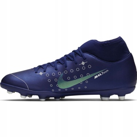 Nike Mercurial Superfly 7 Club Mds FG / MG Jr BQ5418 401 jalkapallokengät tummansininen sininen 2