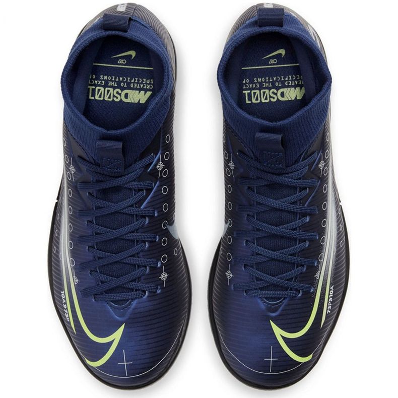 Nike Mercurial Vapor 13 Club Mds Ic Jr CJ1174 401 jalkapallokengät tummansininen tummansininen 2