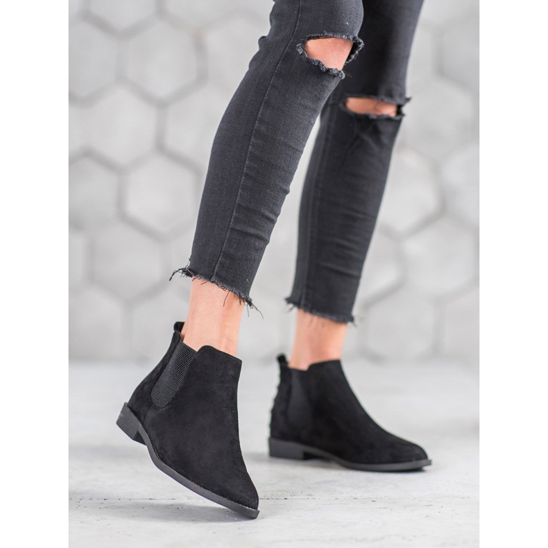 SHELOVET Chelsea -saappaat helmillä musta 2