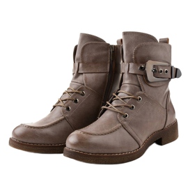 Khaki -saappaat ja saappaat, joissa on lukot 404 1