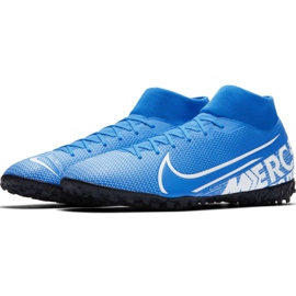 Nike Mercurial Superfly 7 Academy M Tf AT7978 414 jalkapallokengät monivärinen sininen 2