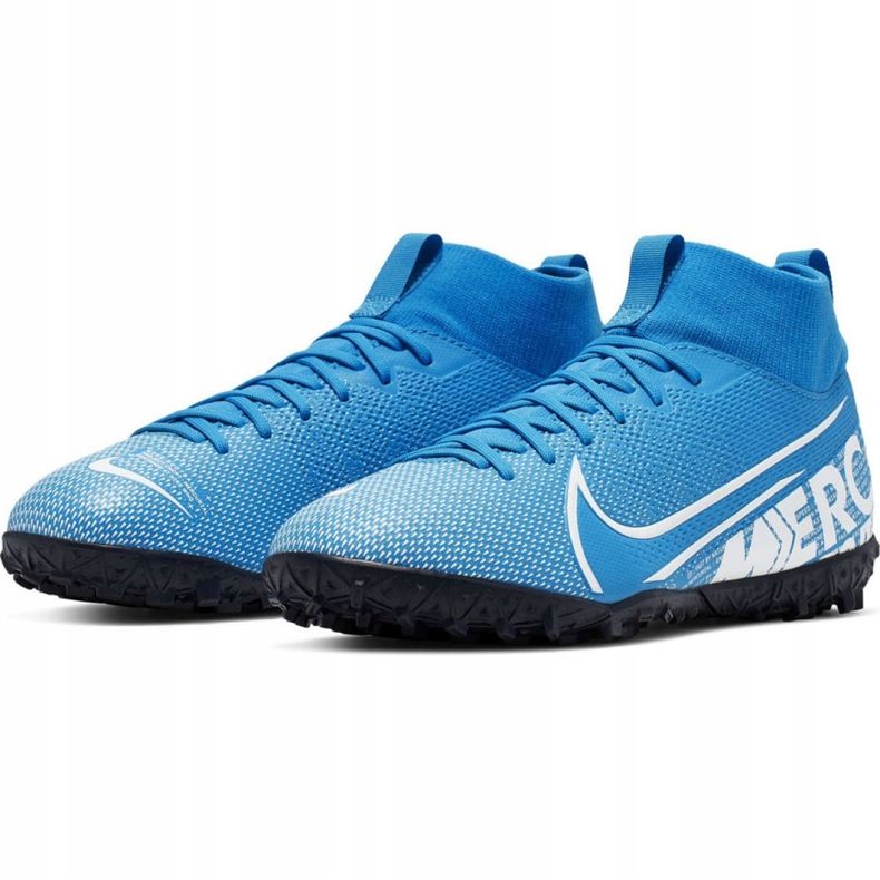 Nike Mercurial Superfly 7 Academy Tf Jr AT8143 414 jalkapallokengät monivärinen sininen 2