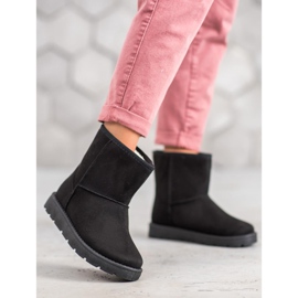 SHELOVET Musta Mukluki turkiksella 1