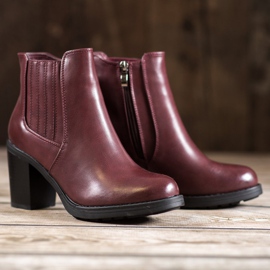 Comer Eco-nahkaiset saappaat punainen 1