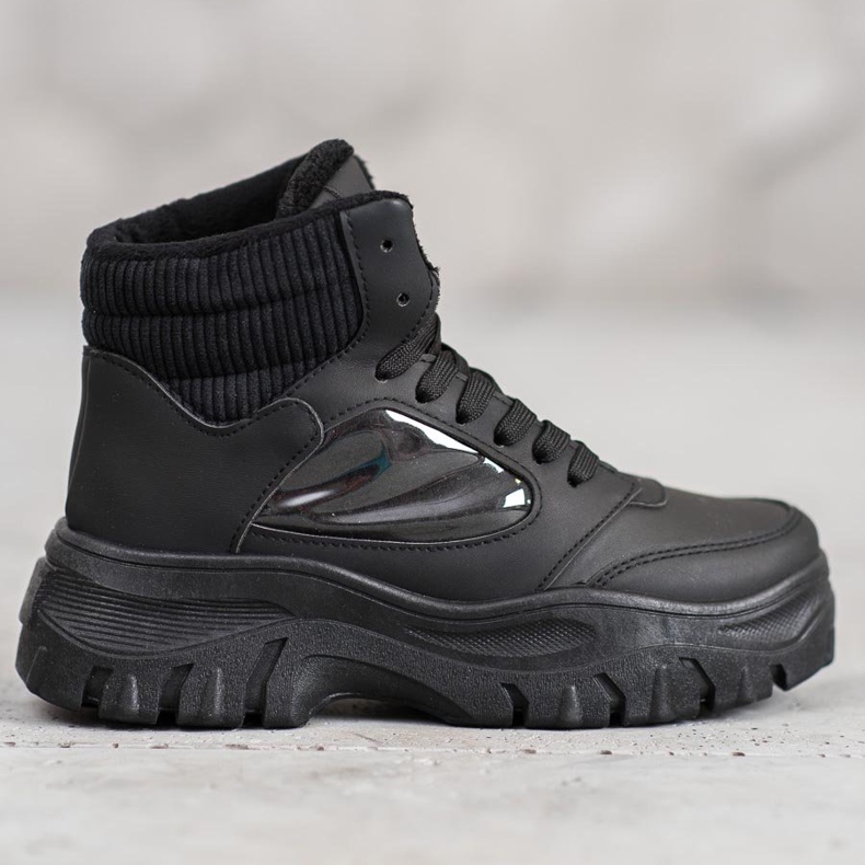 SHELOVET Muodikkaat nauhakengät musta 1