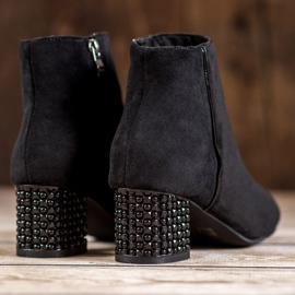 SHELOVET Saappaat koristeellisella kantapäällä musta 1