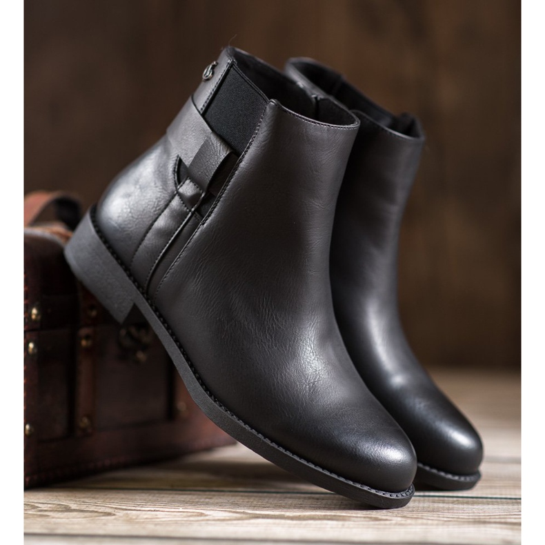 Gogo Mustat Eco -nahkasaappaat 1