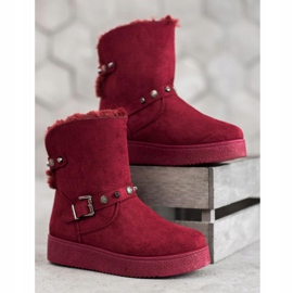 SHELOVET Mukluki suihkukoneilla punainen 2