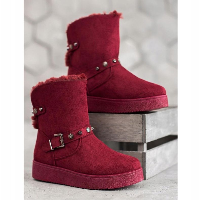 SHELOVET Mukluki suihkukoneilla punainen 2