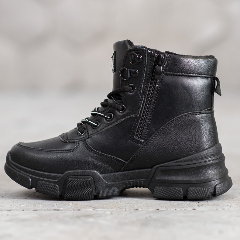 SHELOVET Saappaat muotialustalla musta 2