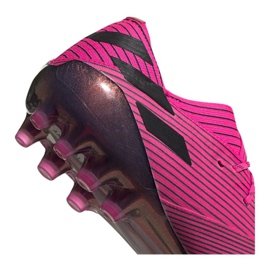 Adidas Nemeziz 19.1 Ag Fg M FU7033 jalkapallokengät vaaleanpunainen vaaleanpunainen 1