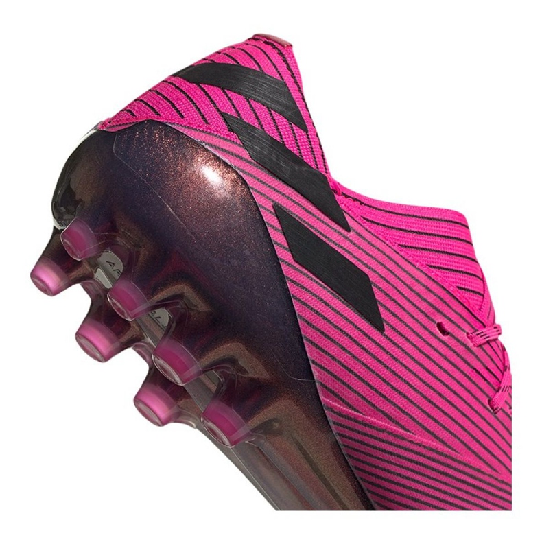Adidas Nemeziz 19.1 Ag Fg M FU7033 jalkapallokengät vaaleanpunainen vaaleanpunainen 1