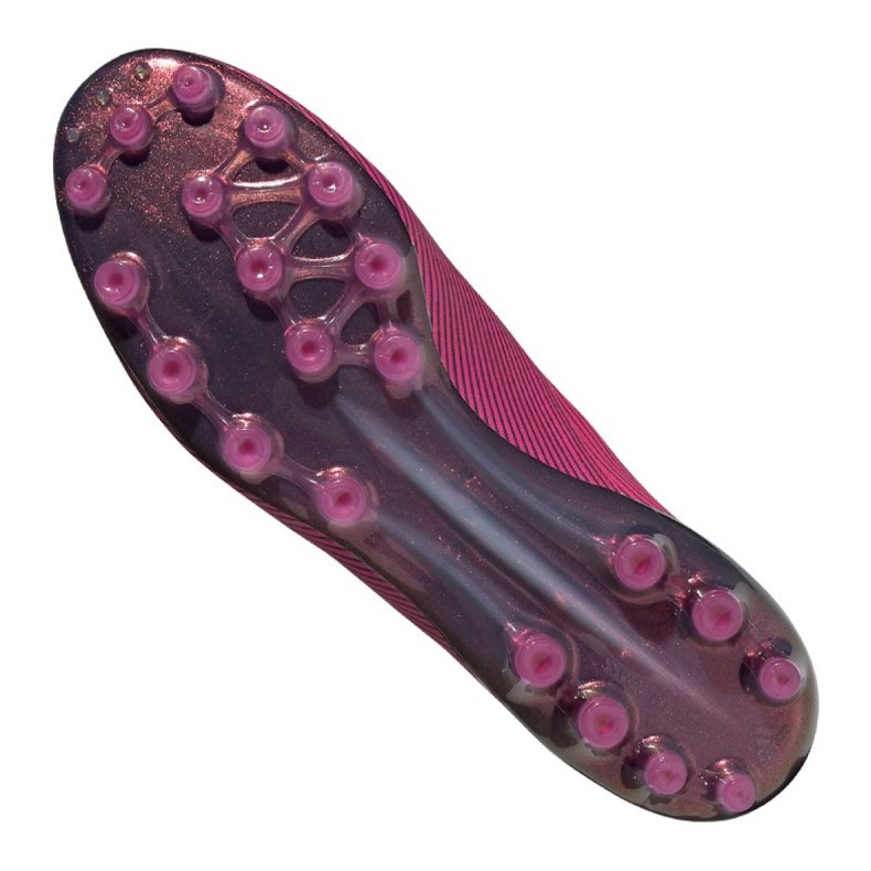 Adidas Nemeziz 19.1 Ag Fg M FU7033 jalkapallokengät vaaleanpunainen vaaleanpunainen 2