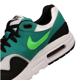 Nike Air Max 1 Gs Jr 807602-111 kengät musta monivärinen vihreä 1