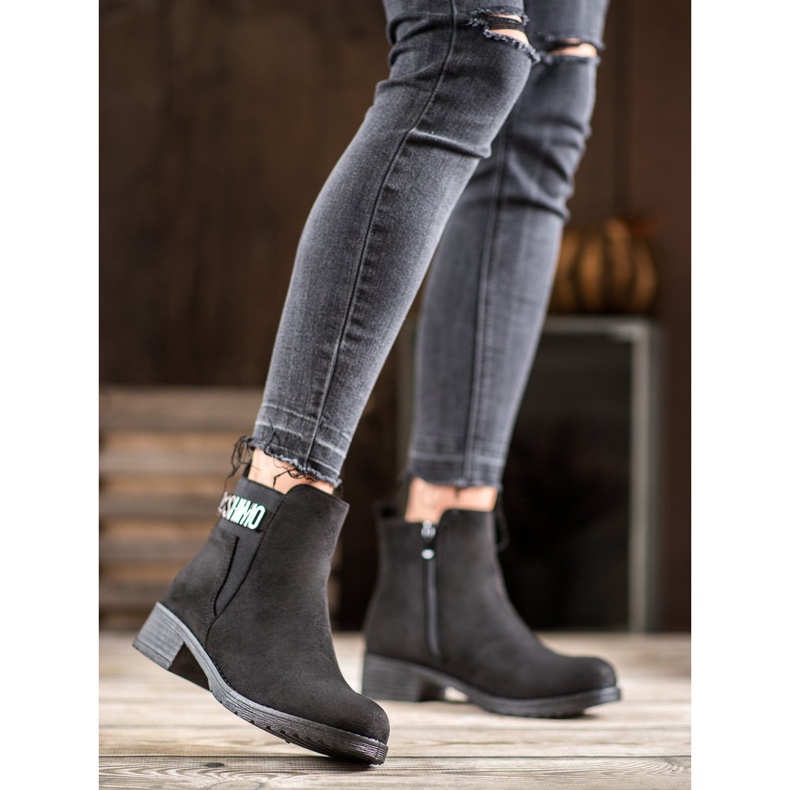 Super Me Muodikkaat mokkanahkakengät musta 2