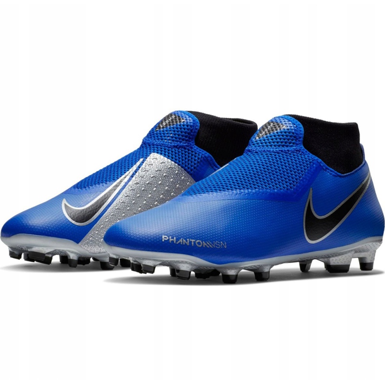 Nike Phantom Vsn Academy Df FG / MG M AO3258 400 jalkapallokengät monivärinen sininen 2