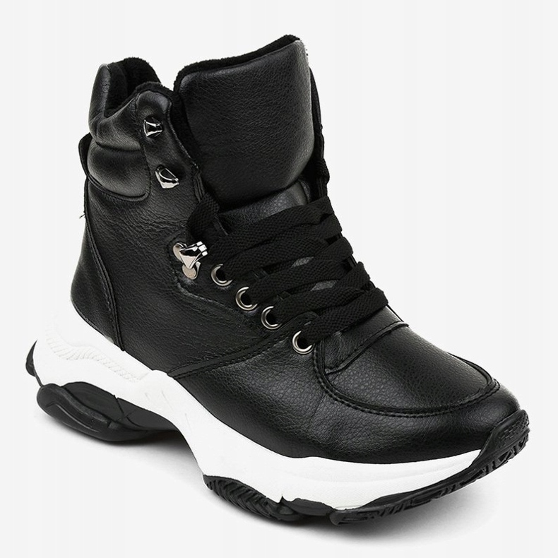 Mustat naisten eristetyt lenkkarit C-3132 1