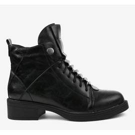 Mustat litteät eristetyt saappaat CR-3366 2