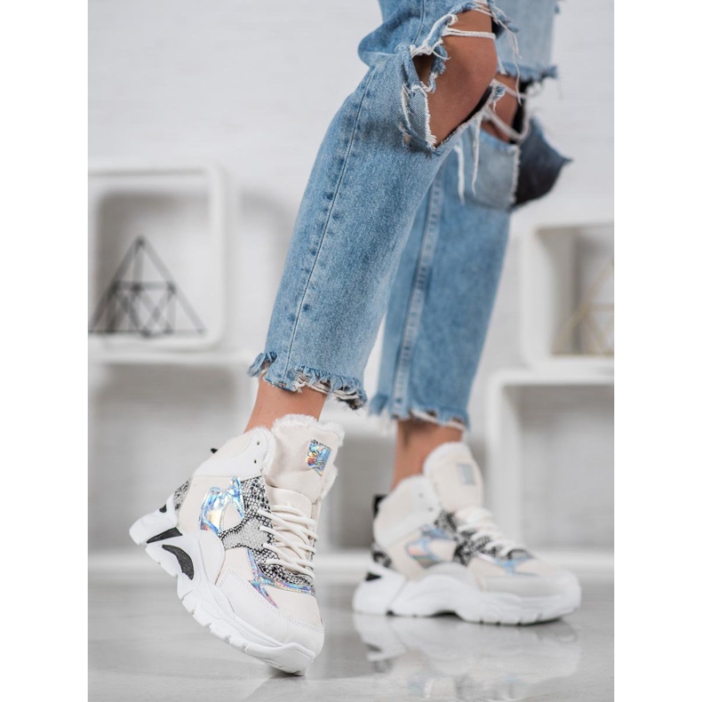 Bella Paris Tennarit holoefektillä valkoinen monivärinen 1