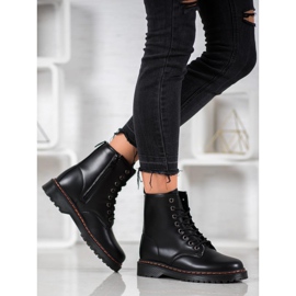 SHELOVET Mustat työntekijät Eco -nahkaa 1