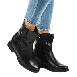 Mustat eristetyt cowboy-saappaat G-7607 1