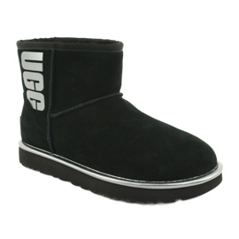 Ugg Classic Mini Ugg Rubber Logo W 1110087-BMT Kengät musta harmaa 1