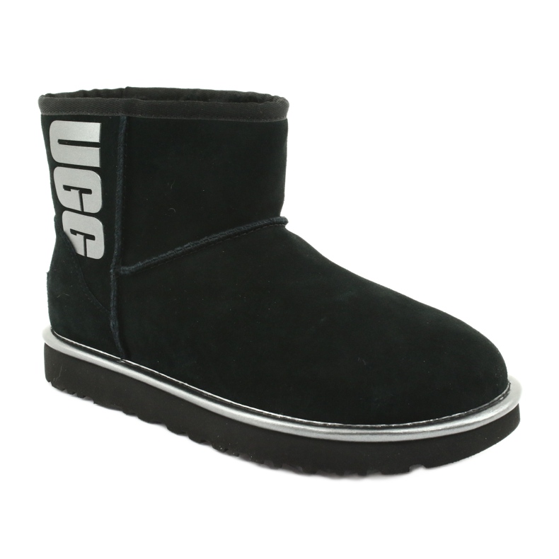 Ugg Classic Mini Ugg Rubber Logo W 1110087-BMT Kengät musta harmaa 1
