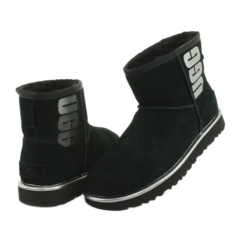 Ugg Classic Mini Ugg Rubber Logo W 1110087-BMT Kengät musta harmaa 3