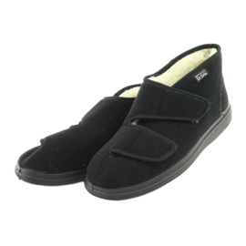 Dr.Orto Befado lämpimät miesten tossut tarranauhalla, pu 986M011, musta 3