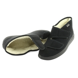 Dr.Orto Befado lämpimät miesten tossut tarranauhalla, pu 986M011, musta 4