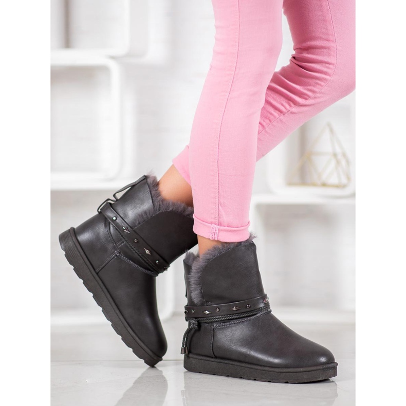 SHELOVET Mukluki Eco -nahkaa harmaa 2